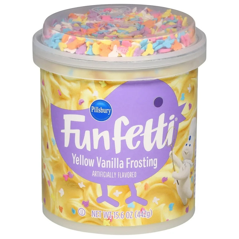 Pillsbury Funfetti Spring Vanilla Frosting, 15.6 oz Tub - Walmart.com | Walmart (US)