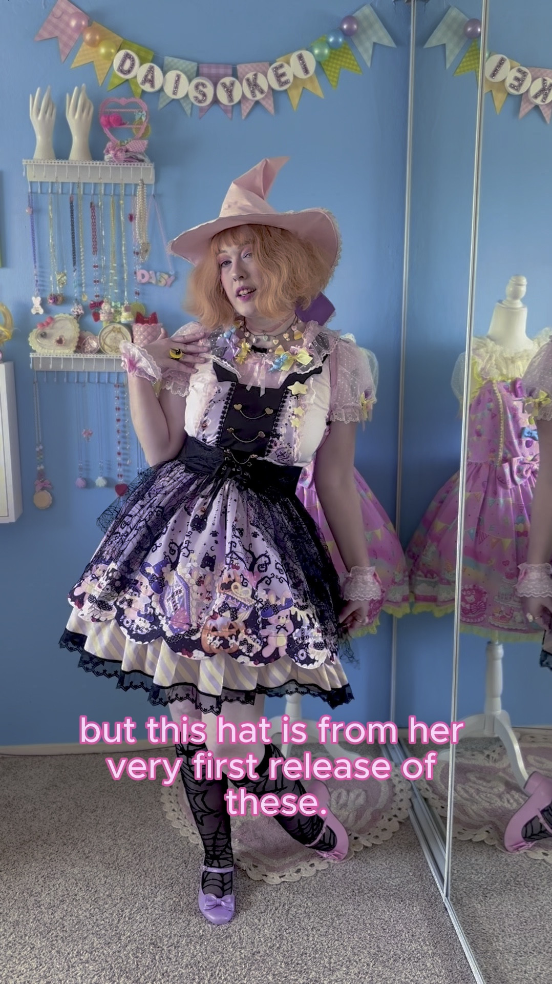 I’m so lucky to get to own this hat from Frilly Cookie Designs, a member of our community who passed away recently. I love wearing it as part of all of my Halloween coords!

#LTKHalloween #LTKSeasonal #LTKVideo