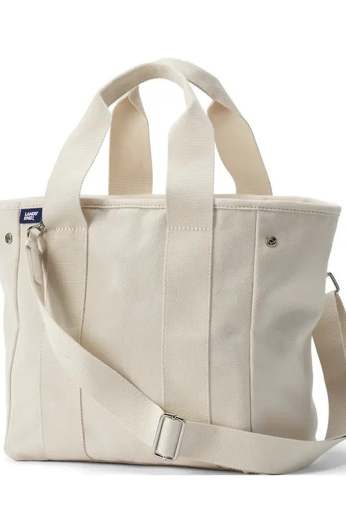Lands' End Canvas Multiway Pocket Tote in Natural at Nordstrom | Nordstrom
