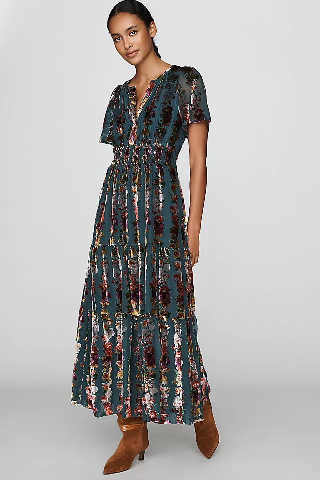 Somerset Velvet Maxi Dress | Anthropologie (US)
