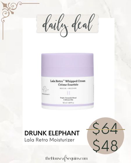 Amazon deal!  Save on Drunk Elephant Lala Retro Whipped Cream Moisturizer