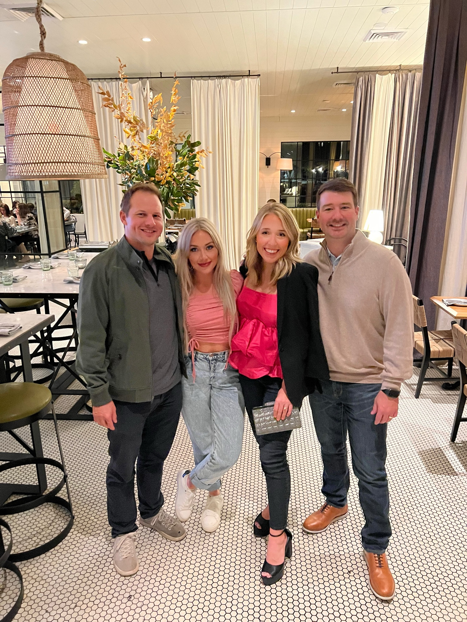 Holiday fashion outfits pink ruffle top shirt blouse target finds Walmart Amazon Christmas party cocktail casual dinner date night out black platform heels blazer envelope clutch pink taffeta statement top under 25 under 50 looks 

#LTKunder50 #LTKCyberweek #LTKHoliday