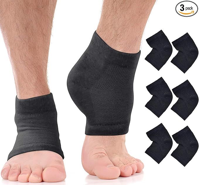 Moisturizing Socks for Men | Cracked Heel Treatment with Aloe Vera | Moisturizer Foot Callus Remo... | Amazon (US)