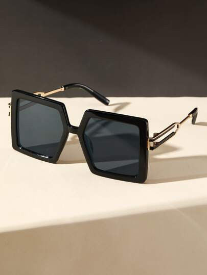 1pair Women Square Frame Casual Fashion Glasses | SHEIN