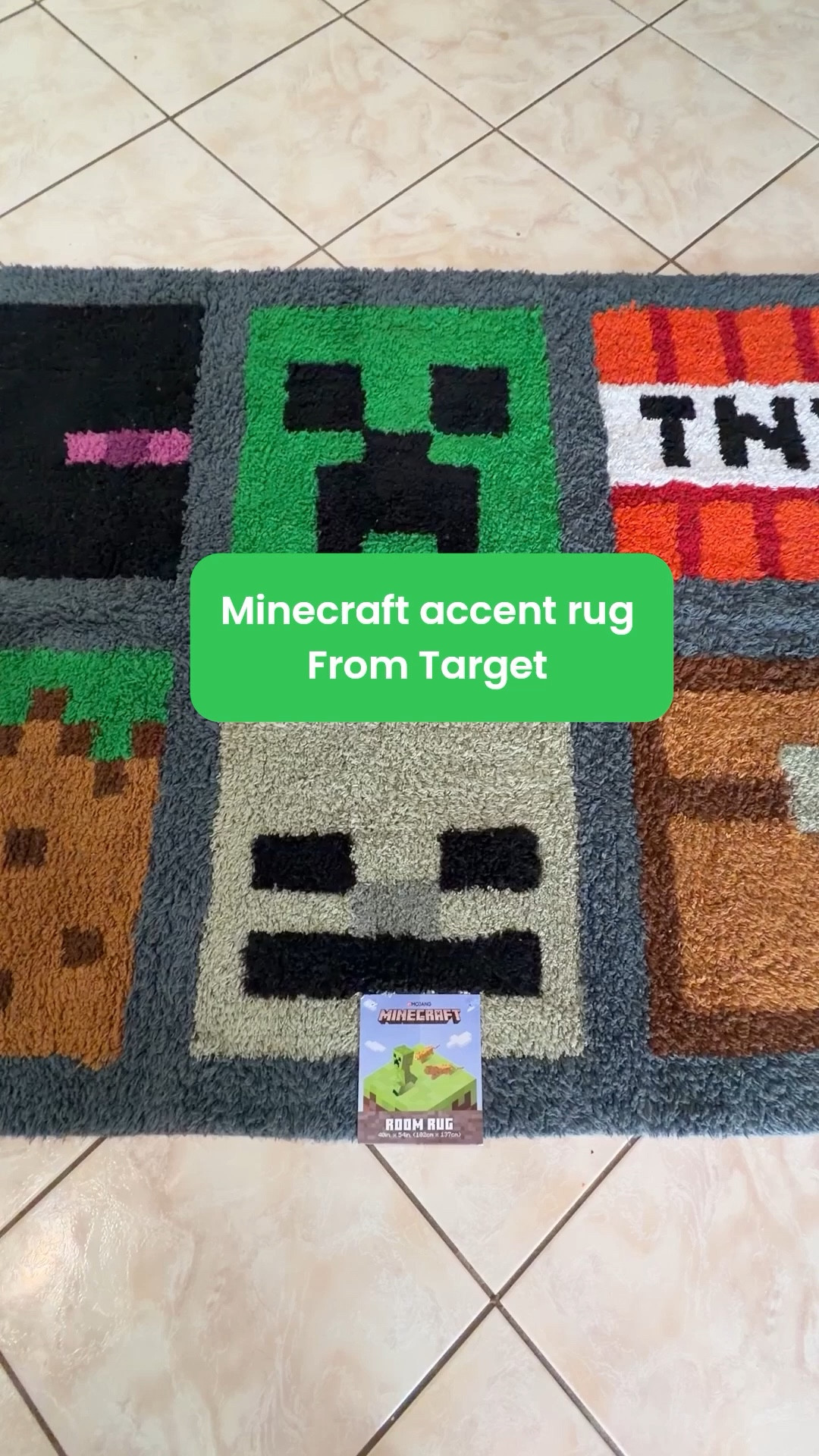 3'4"x4'6" Minecraft Accent Rug for kids room from Target perfect kids room decor it’s fully and soft and great value  🥰

#LTKSaleAlert #LTKHome #LTKKids