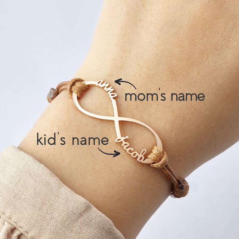 Mom Bracelet, Mom Jewelry With Kids Name, Mothers Day Gift for Mom, Personalized Mom Jewelry, Bra... | Etsy (US)