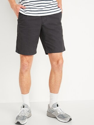 Straight Lived-In Khaki Non-Stretch Shorts for Men - 9-inch inseam | Old Navy (US)
