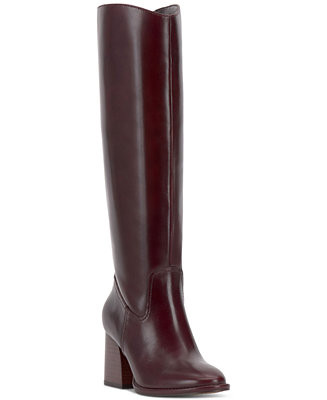 Vince Camuto Women's Leila Wide-Calf Block-Heel Knee-High Boots - Macy's | Macy's