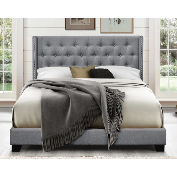 Aadvik Tufted Upholstered Low Profile Standard Bed | Wayfair North America