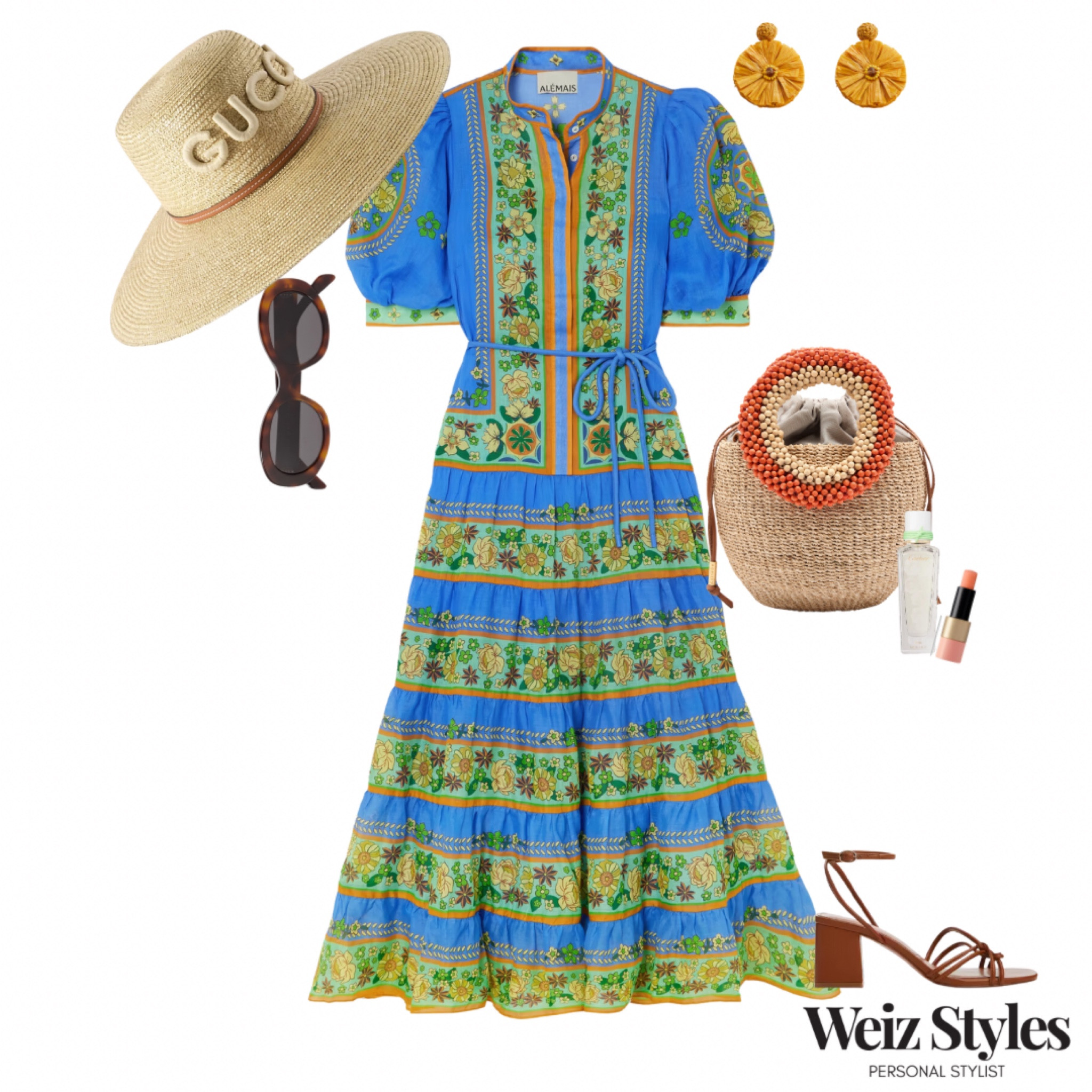 Elevate your garden party style with this sophisticated and chic outfit curated by personal stylist Weiz Styles. Stand out in a vibrant dress paired with a stylish hat and elegant heeled sandals. Perfect for a day of elegance and fun in the sun. Discover how to effortlessly blend colors and styles for a memorable look.

💌 hello@weizstyles.com

Dress, print, colour, bet a porter, garden party, special occasion, spring, summer, style, styling, personal stylist, shop, London, sandals, sunglasses, heels, basket bag, handbag, lipgloss, lip, perfume, pattern, straw, earrings, orange, tortoiseshell, elegant, designer, high street, elevate, stand out, occasion wear, event, party, soirée, wedding guest, style tip, brown, neutral, earrings, feminine, lipstick, red, beads, hoops, blue, yellow, floral, sandals, heels, fun 
@shop.ltk
https://liketk.it/4EGHZ

#LTKSeasonal #LTKstyletip #LTKwedding