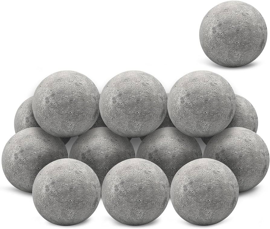 Ceramic Fire Balls, 3 Inch, Set of 15 Round Fire Stones, for Indoor and Outdoor Fire Pits, Fire B... | Amazon (US)