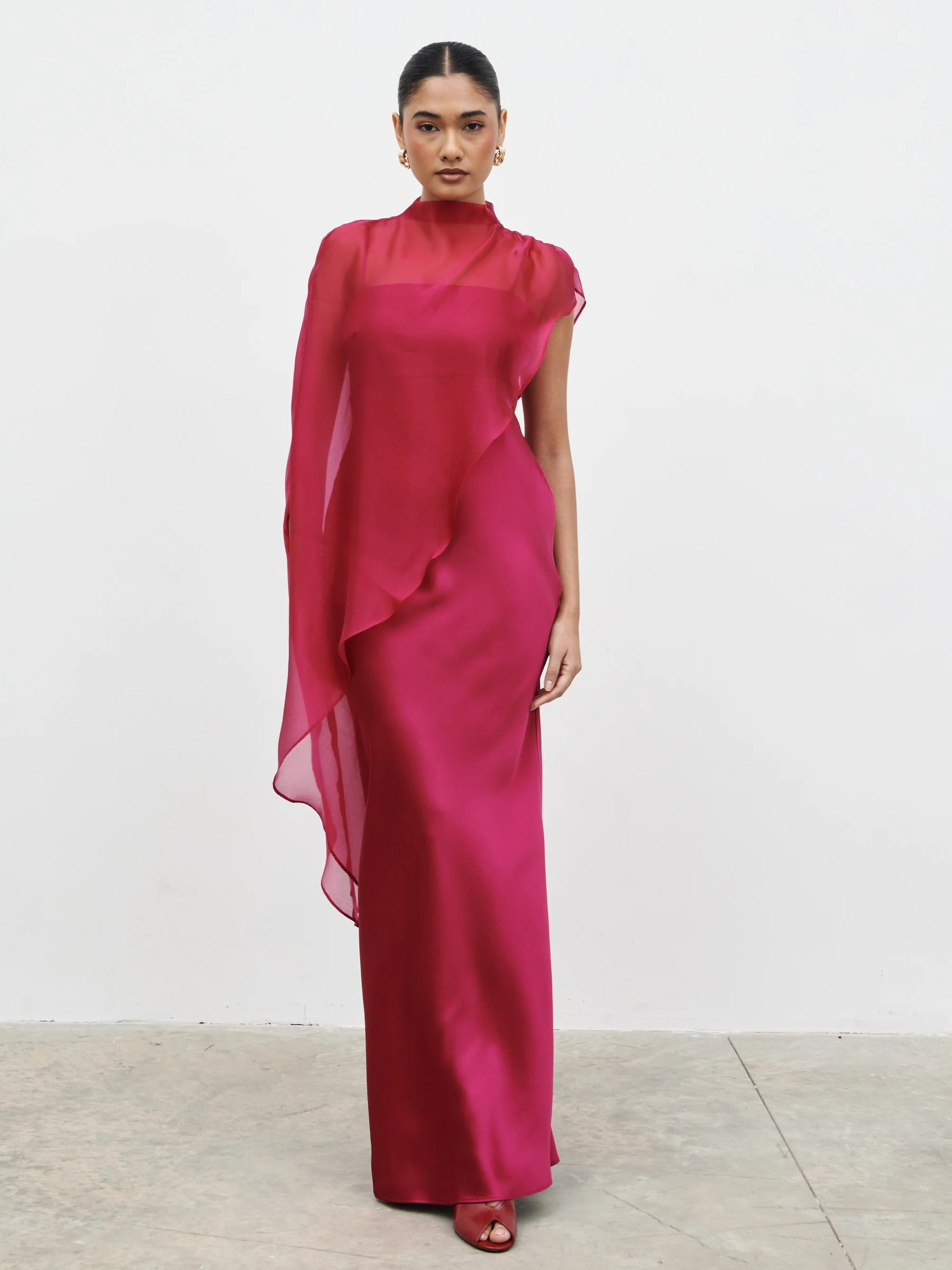 Saylor Cape Maxi Dress | Pretty Lavish (UK)