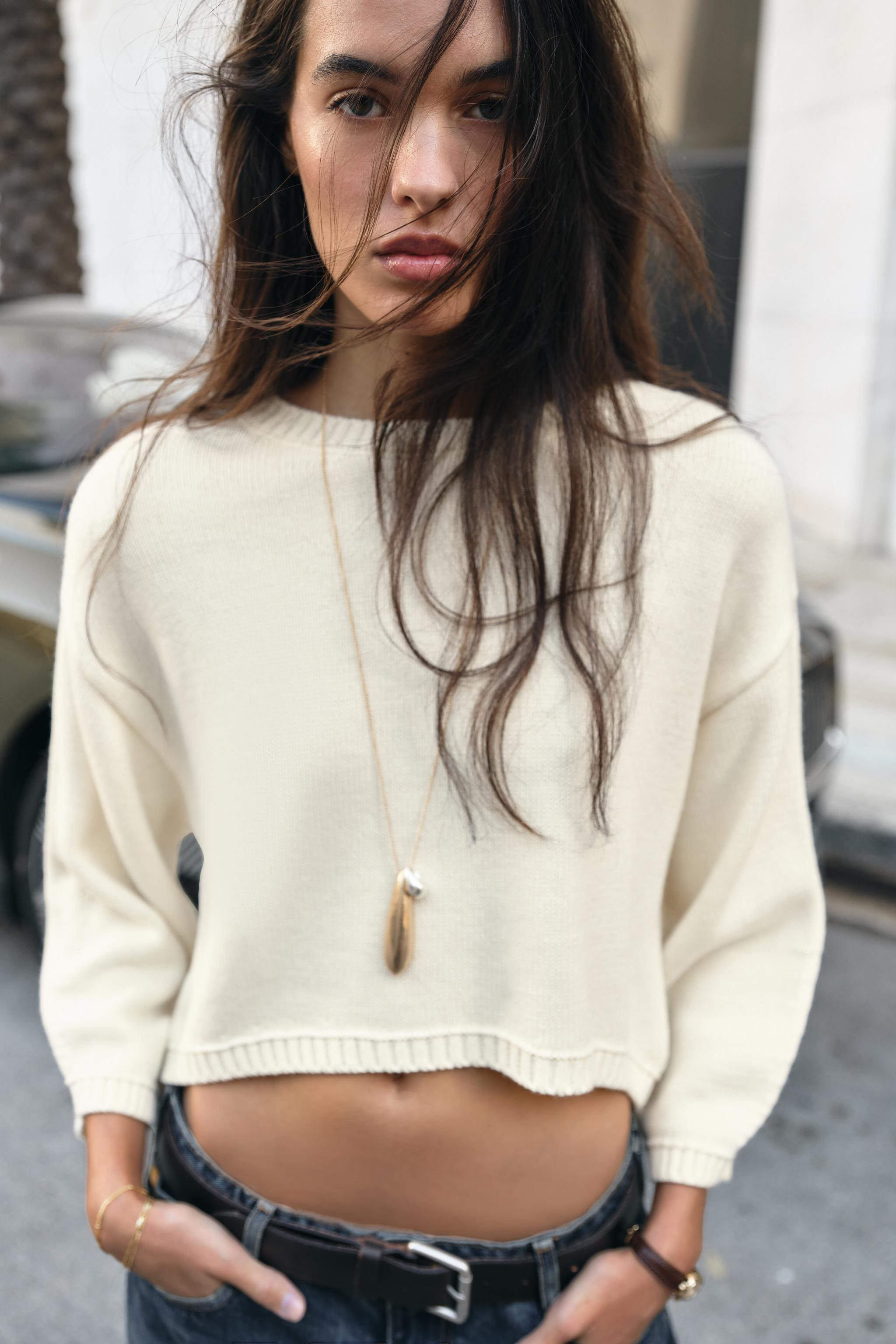 SHORT KNIT JUMPER | Zara US