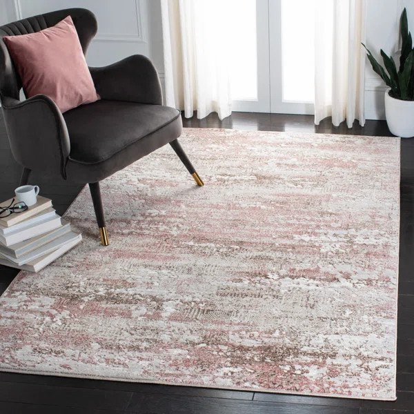 Erlandson Oriental Jute/Sisal Beige/Pink Area Rug | Wayfair North America