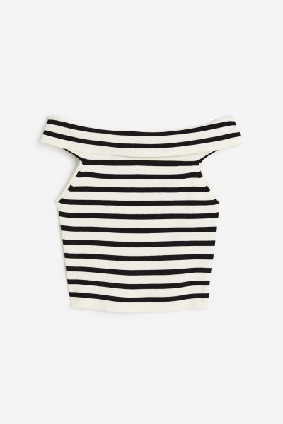 Sleeveless off-the-shoulder top | H&M (UK, MY, IN, SG, PH, TW, HK)