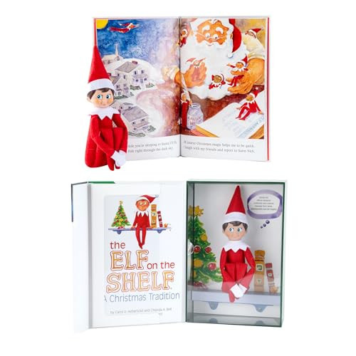 The Elf on the Shelf: A Christmas Tradition - Boy Scout Elf with Blue Eyes - Includes Artfully Illustrated Storybook, Keepsake Box and Official Adoption Certificate | Amazon (US)