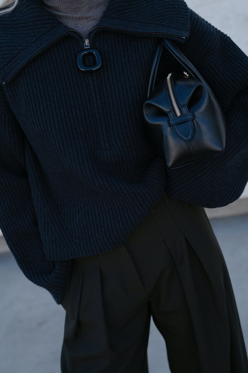 Half zip and trousers #stylist #halfzip #trousers #handbag  

 #LTKdayinmylife #LTKgrwm #LTKootd