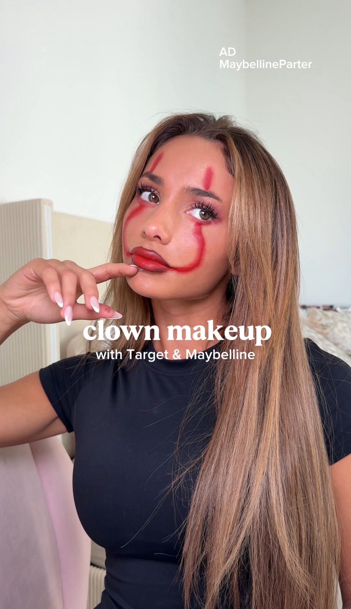 AD #MaybellinePartner Last minute for halloween? Don’t worry @maybelline & @target has got you covered💋#TargetPartner #Target 