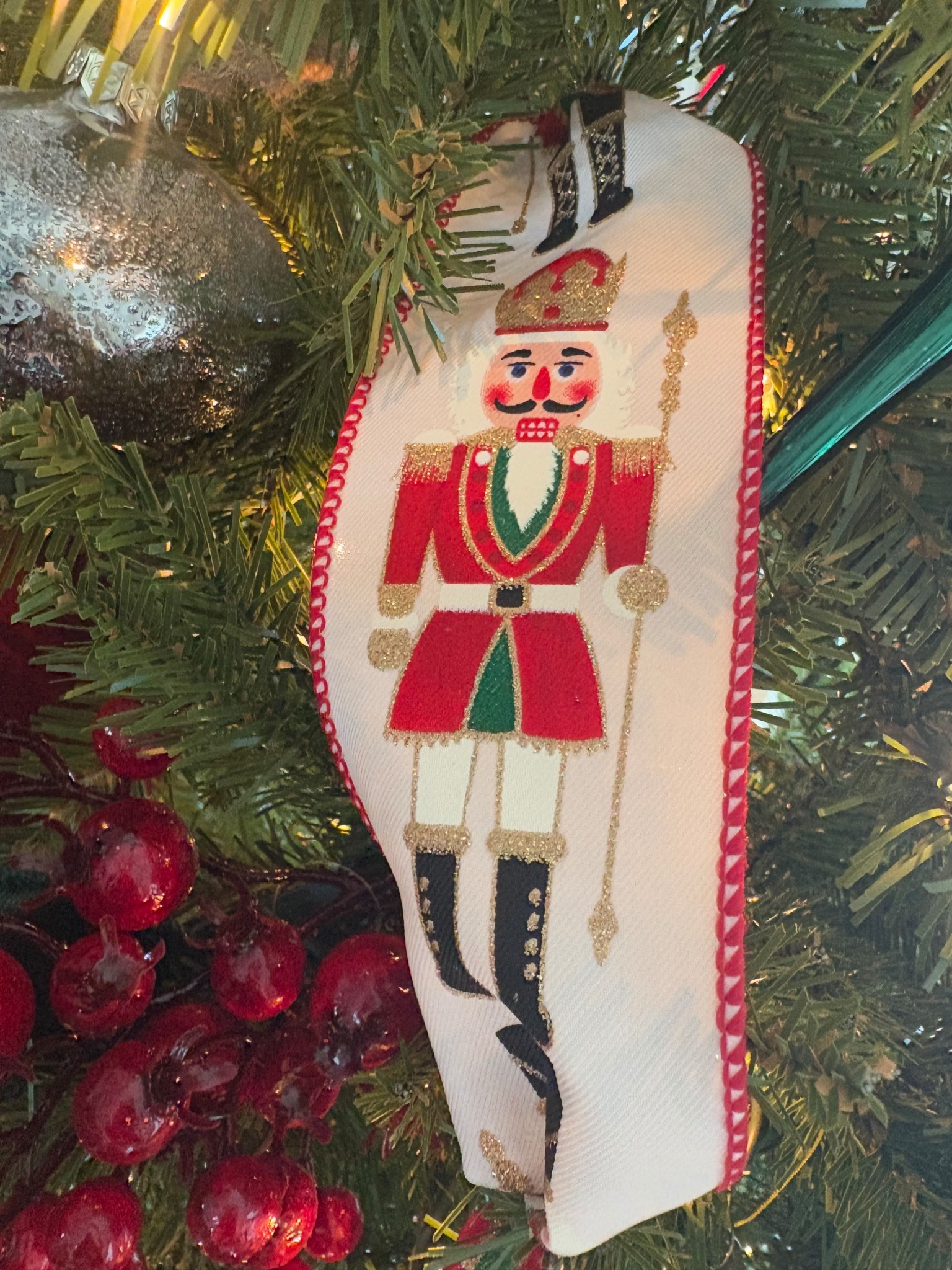 Nutcracker ribbon 


Christmas Walmart Christmas tree 
