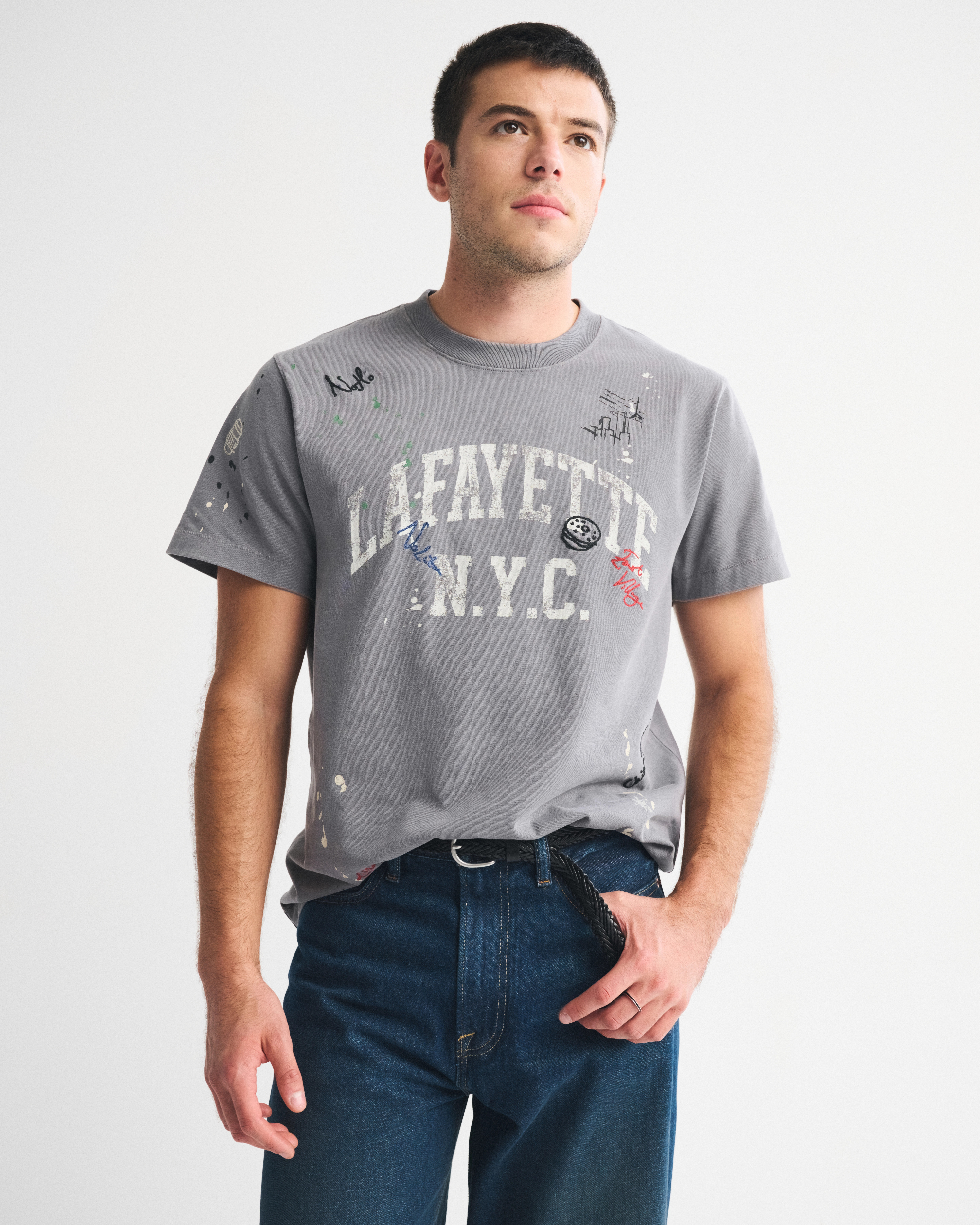 Premium Heavyweight 2.0 NYC Graphic Tee | Abercrombie & Fitch (US)