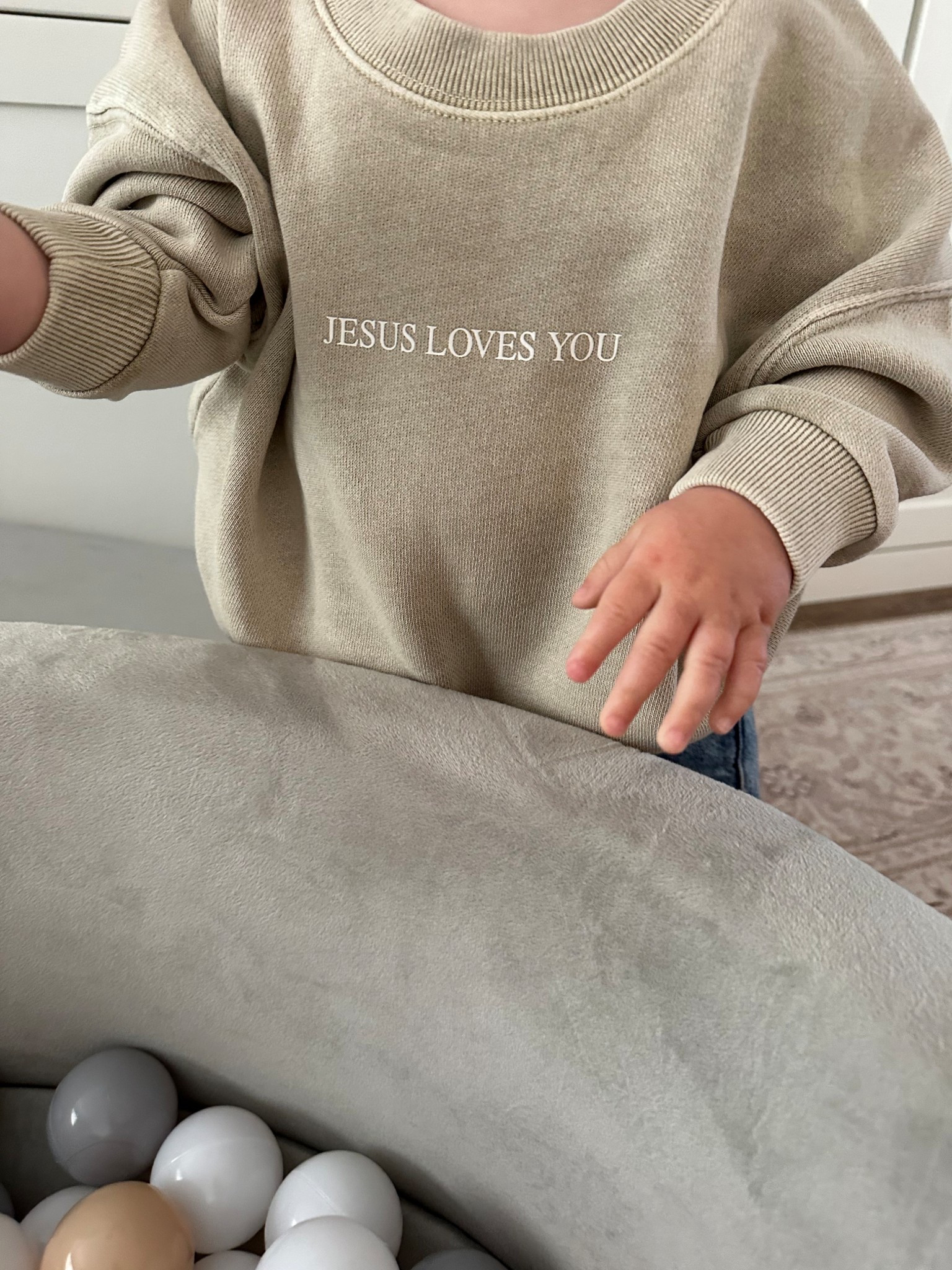 Sweetest Jesus baby crewneck sweater 🙏🏻

#LTKBaby #LTKFindsUnder50
