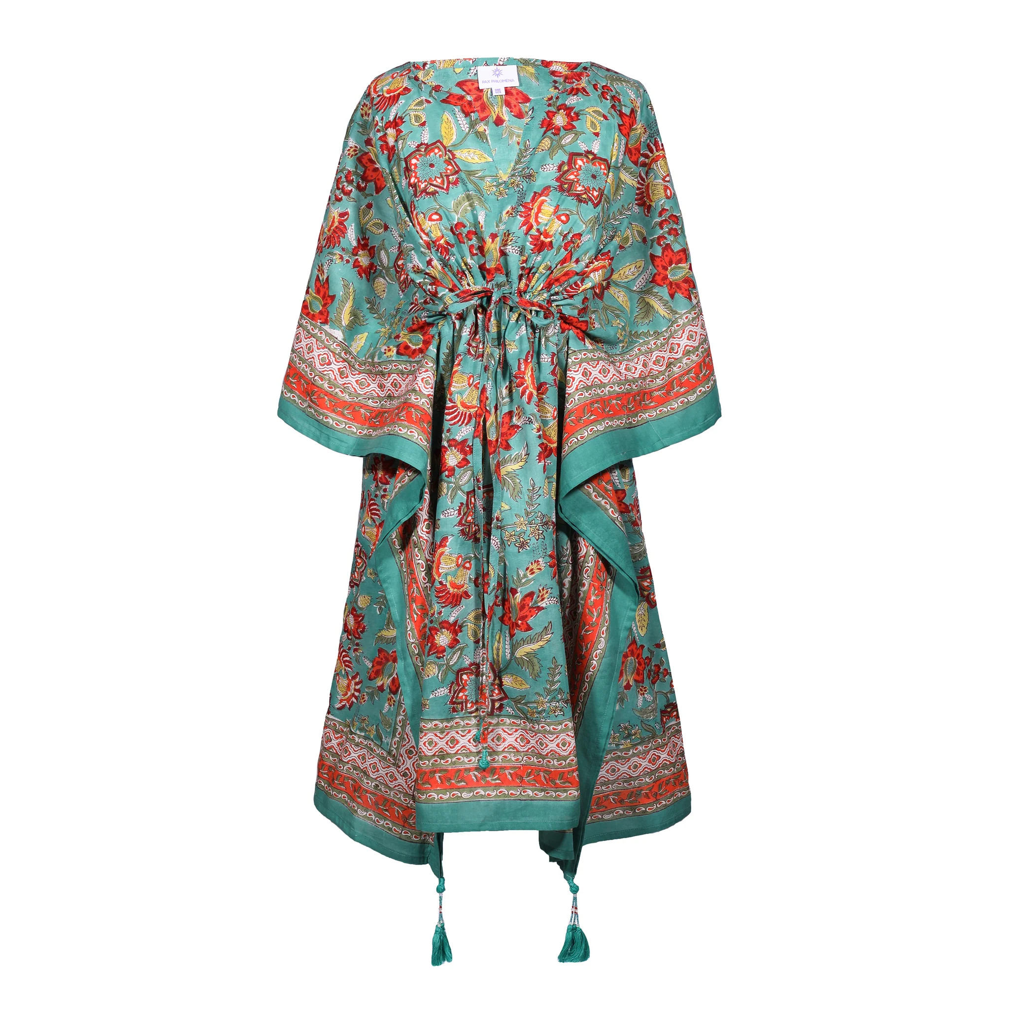 Fiji Floral Midi Kaftan Dress | Pax Philomena