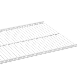 White Elfa Ventilated Wire Shelves | The Container Store