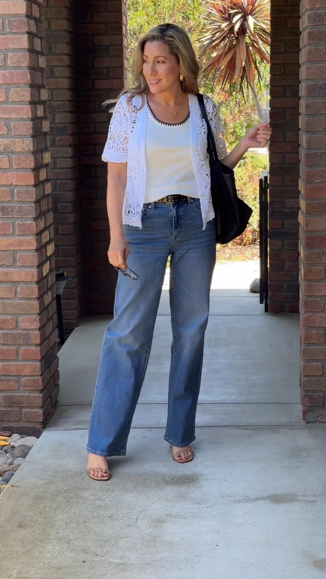 👖 Denim dreams come true!
These slim wide leg jeans are the definition of flattering — fitted in all the right places with just the right amount of structure and flow. I paired them with this elevated knit tank that has the prettiest stitch detailing at the neckline (an easy way to dress up a basic!). Threw on a breezy crochet cardi and simple slides for a look that’s laid back but still polished.

🤍 Perfect for casual Fridays, lunch with friends, or just feeling cute while getting stuff done!

Tap to shop the full look from my J.Crew Factory Summer Haul ✨

#ootd, #fashionover30, #fashionover40, #fashionover50, #classycasual, #modestoutfits, #stylishandgrateful, #stylish&grateful, #jcrewfactoryfinds, #widelegdenim, #slimwidejeans, #elevatedbasics, #knittank, #summerstyle, #denimlook, #crochetcardigan, #easyoutfit, #casualchic, #polishedstyle

#LTKSeasonal #LTKOver40 #LTKSaleAlert