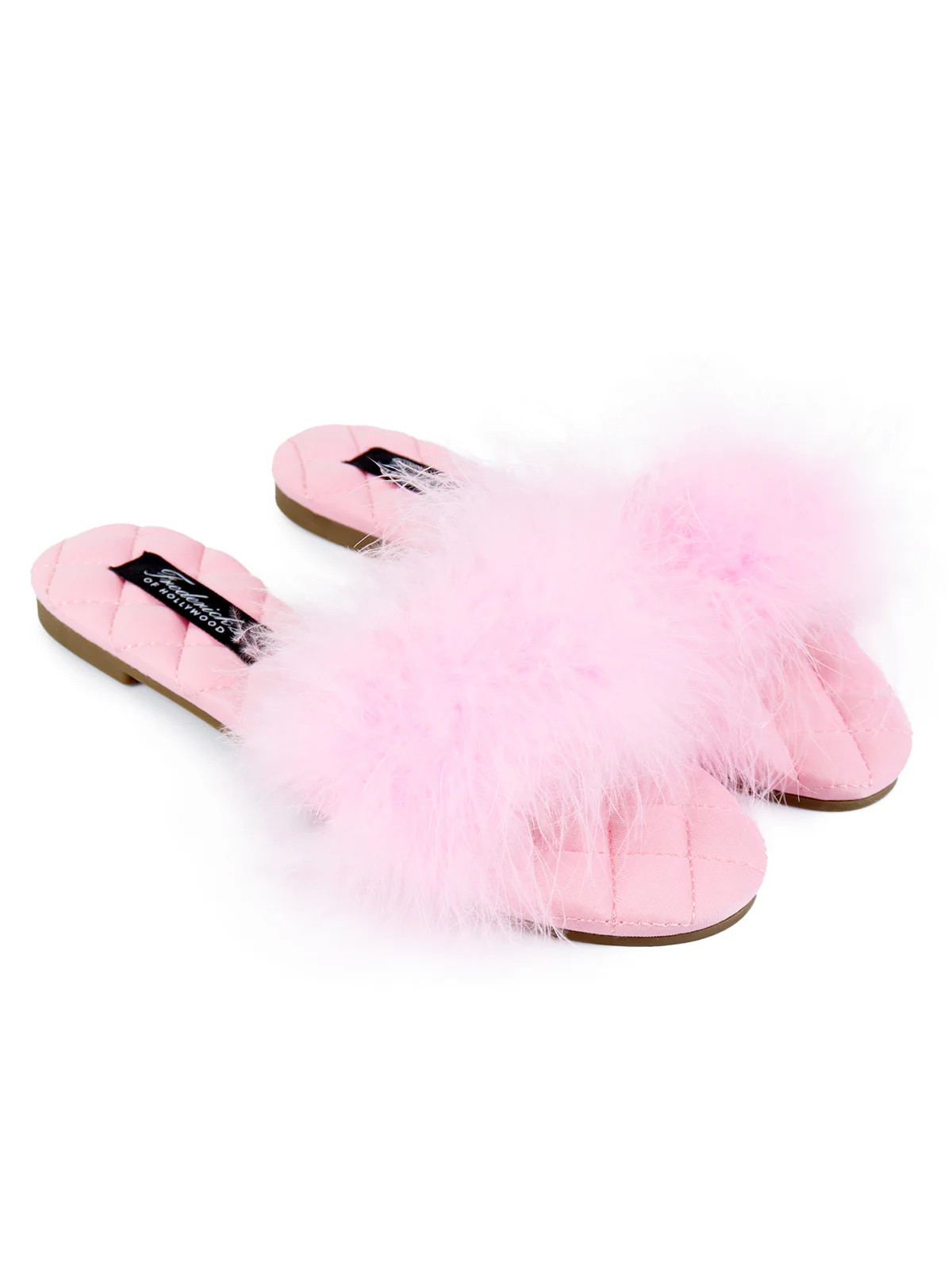 Maxim Feather Flat Sandal | Frederick's of Hollywood