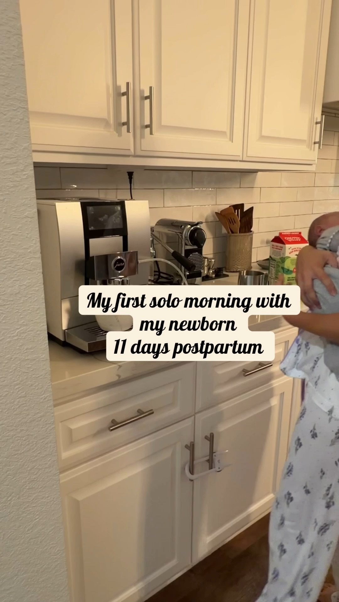 First morning solo with my peanut 🤍

#momlife #momvlog #LTKnewbornfinds
