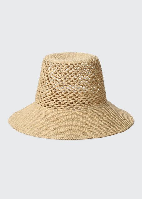 Janessa Leone Lynda Woven Straw Bucket Hat | Bergdorf Goodman