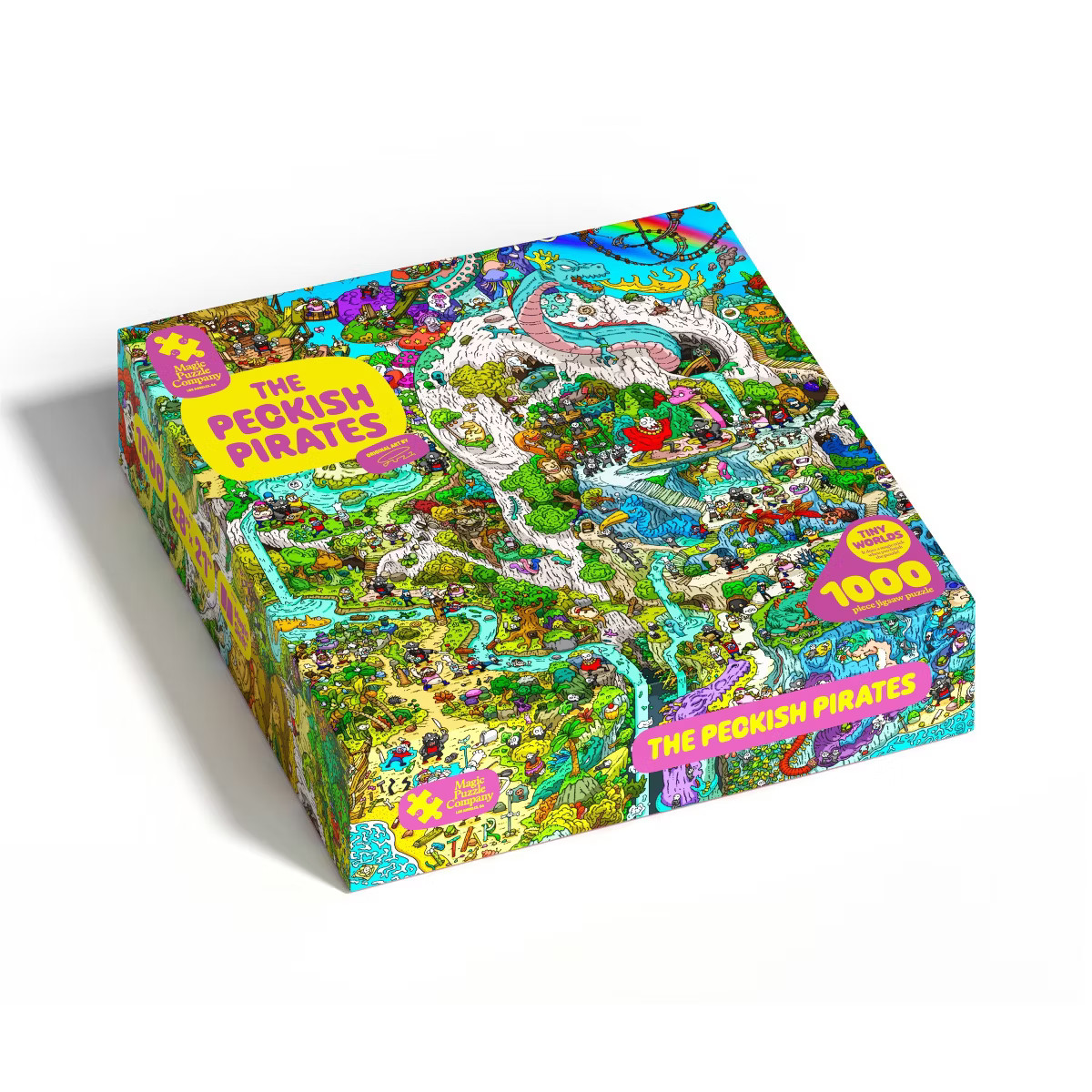 Magic Puzzle Company The Peckish Pirates Jigsaw Puzzle - 1000pc: Paper Collage, Boost Memory & Mo... | Target