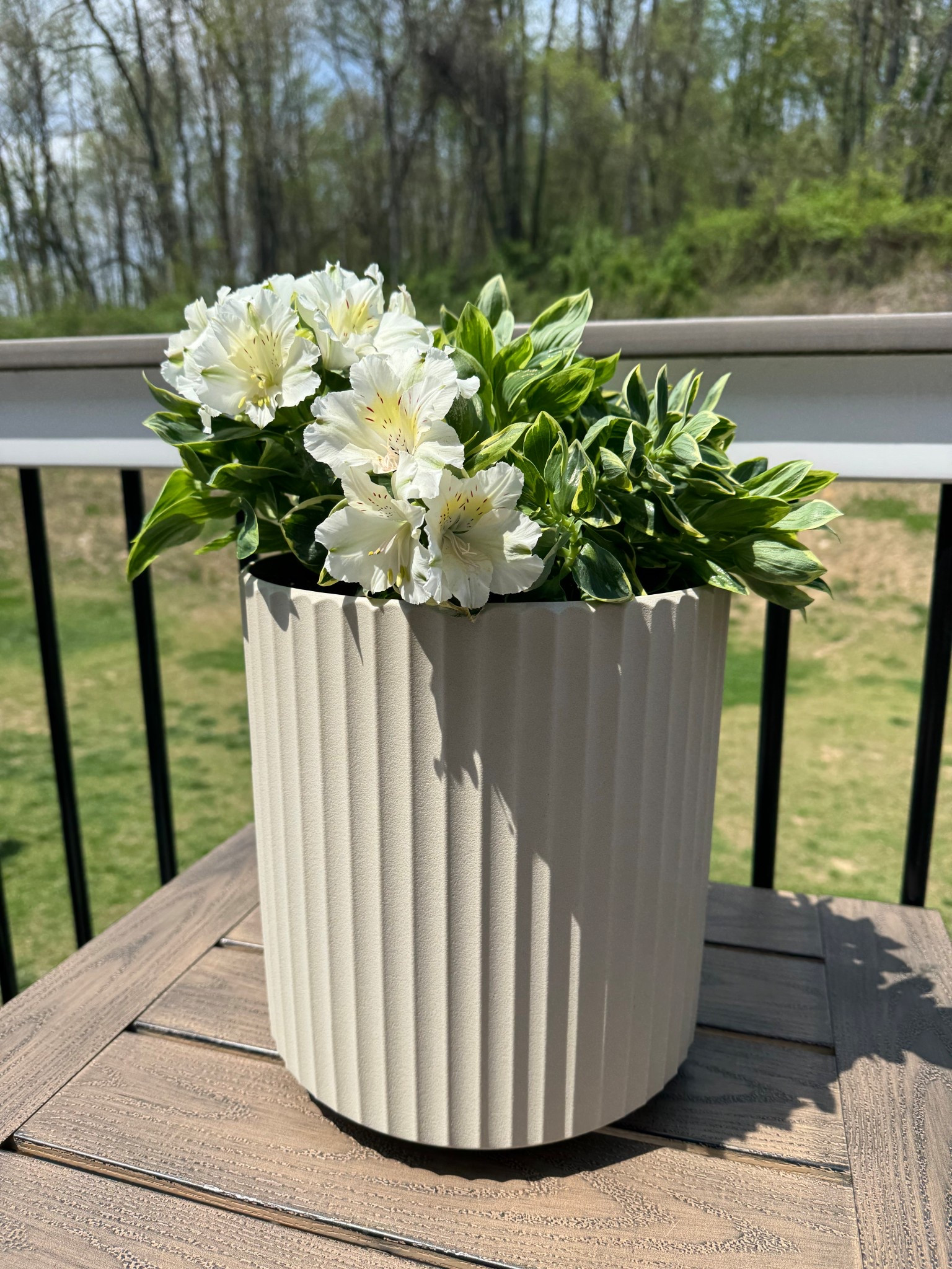 This planter will make any flower or plant look amazing in your outdoor space! 🤍🪴

#LTKHome #LTKSeasonal