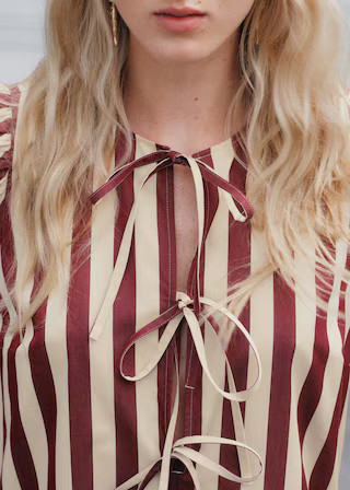 Peplum Mini Dress - Red/Yellow Stripes - & Other Stories GB | & Other Stories UK