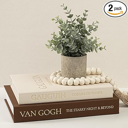 Decorative Books for Home Decor - Stackable Faux Book Box for Coffee Table Styling & Hidden Stora... | Amazon (US)