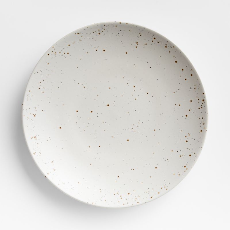 Craft Speckled White Coupe Dinner Plate + Reviews | Crate & Barrel | Crate & Barrel
