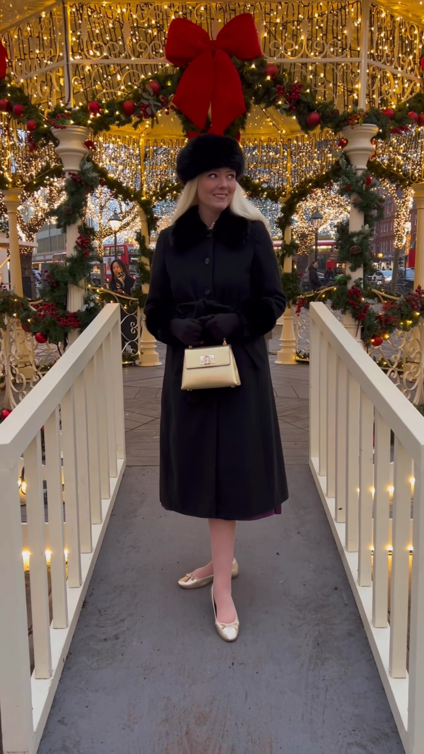 I told you gold accessories were a must! Styling my cosy black faux fur collar and cuffs belted coat by Monsoon (on sale!!) with a gold leather 1927 top handle bag by Furla and Hobbs gold ballet flats. As always I’ve added plenty of alternative styling suggestions to dress up a black coat for a night on the town! 

#LTKuk #LTKeurope #LTKwinter