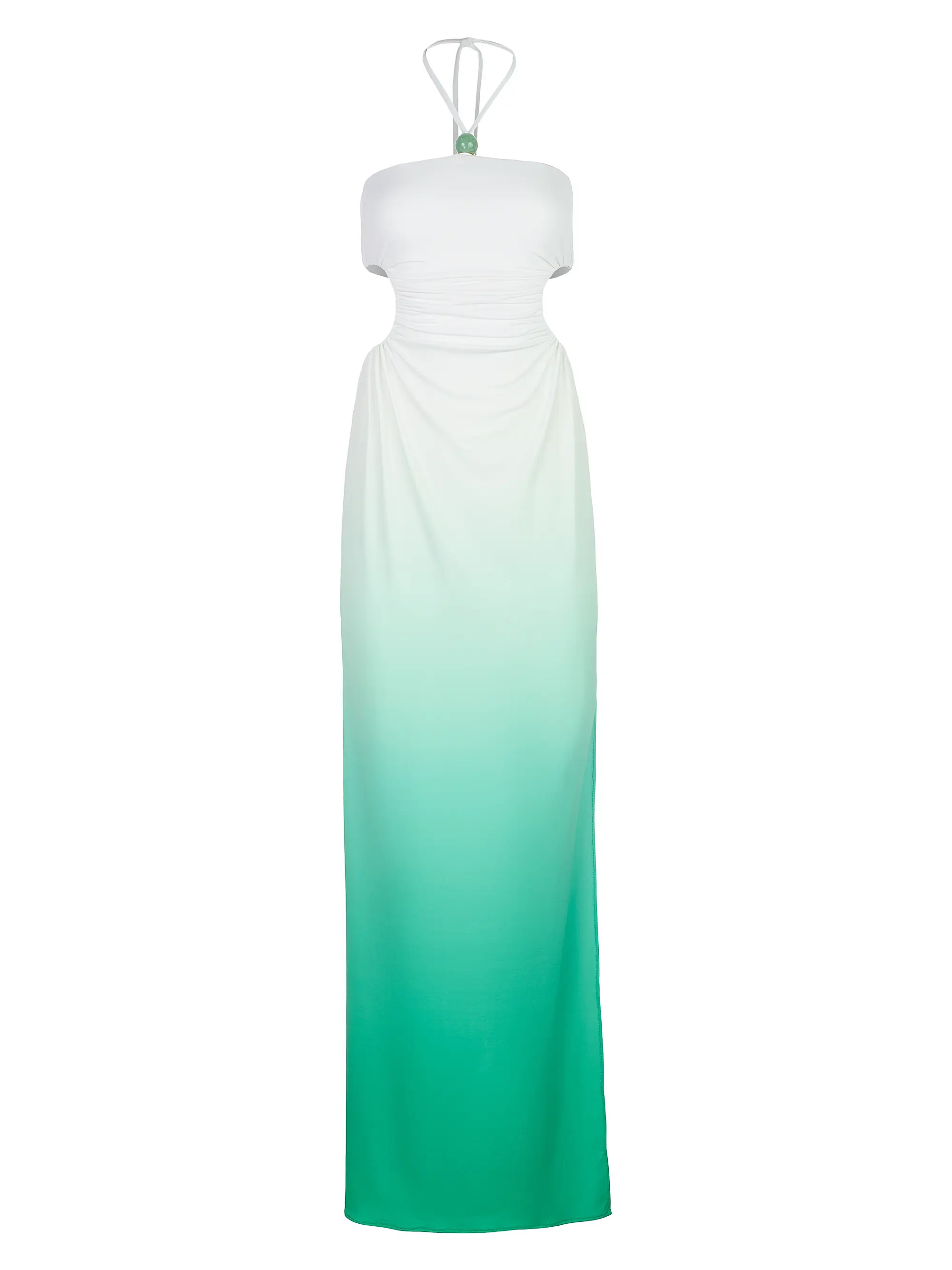 Ombré Halterneck Cut-Out Maxi Dress | Saks Fifth Avenue