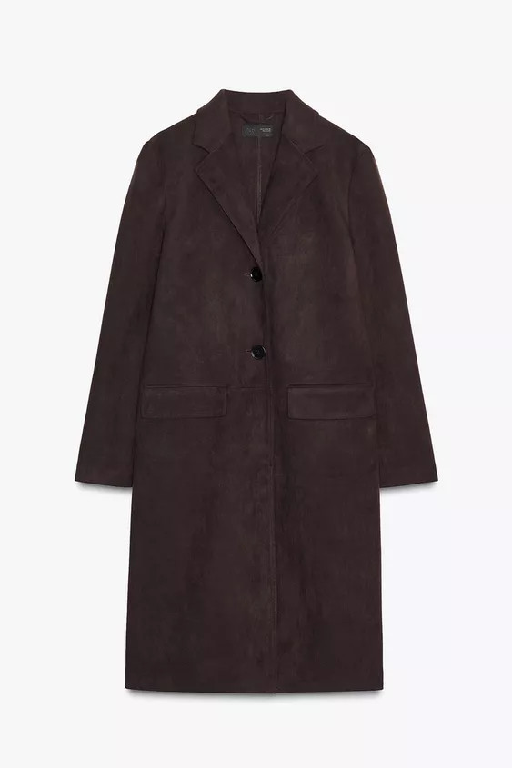 FAUX SUEDE TAILCOAT | Zara US
