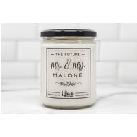 Future Mr & Mrs Wedding Gift Bride To Be Thank You Favors Soy Candles Handmade Homemade | Etsy (US)