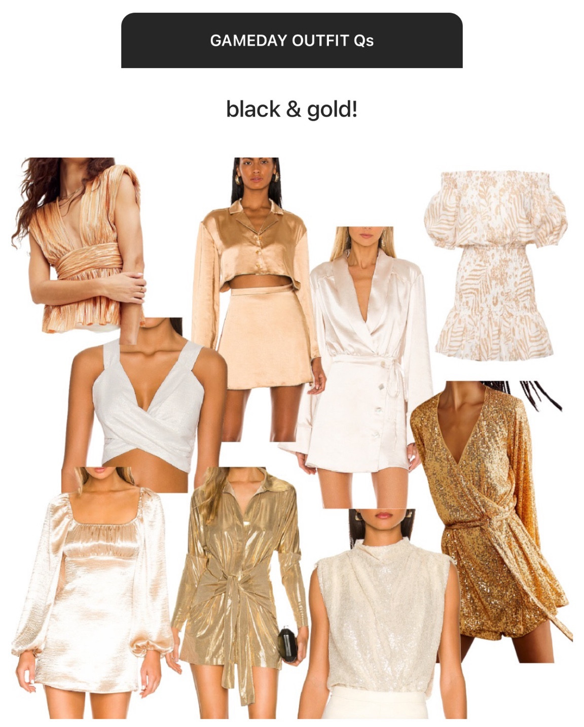GOLD AND METALLICS FOR GAMEDAY!

// football season, game day outfits, college football

#LTKU #LTKSeasonal #LTKunder100