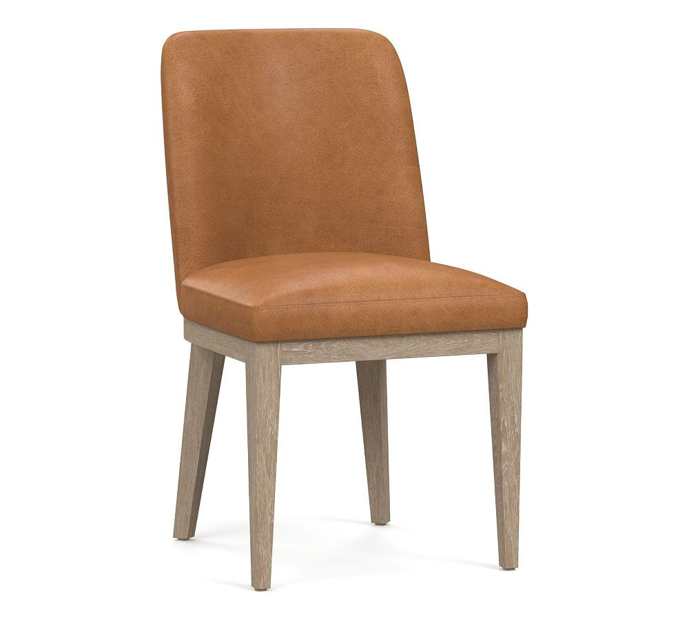 Layton Leather Dining Chair | Pottery Barn (US)
