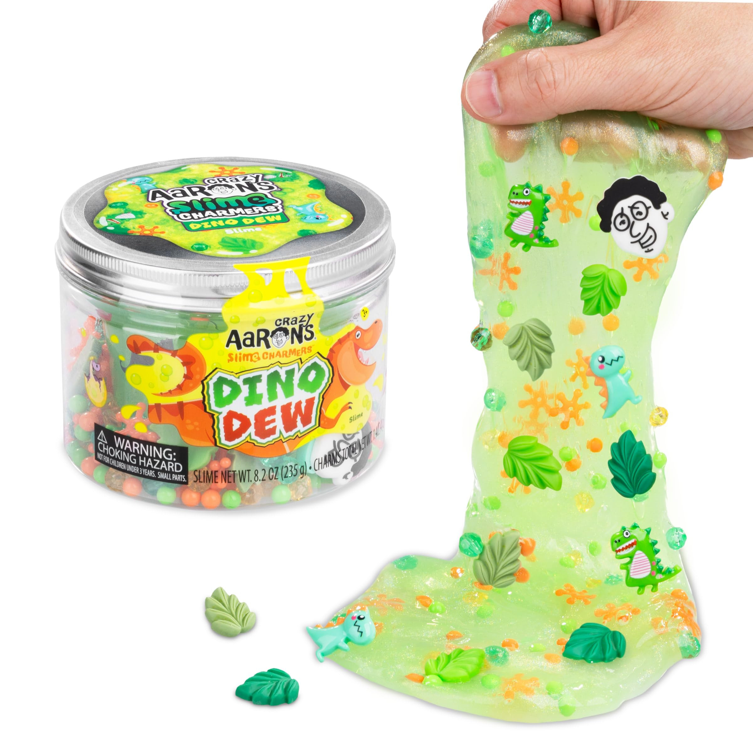 Crazy Aaron's Slime Charmers® - Dino Dew - Bright Green Water Slime, Sensory Toys for Kids - Cre... | Amazon (US)