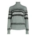 Free Assembly Women’s Fair Isle Turtleneck Sweater, Midweight, Sizes XS-XXXL | Walmart (US)