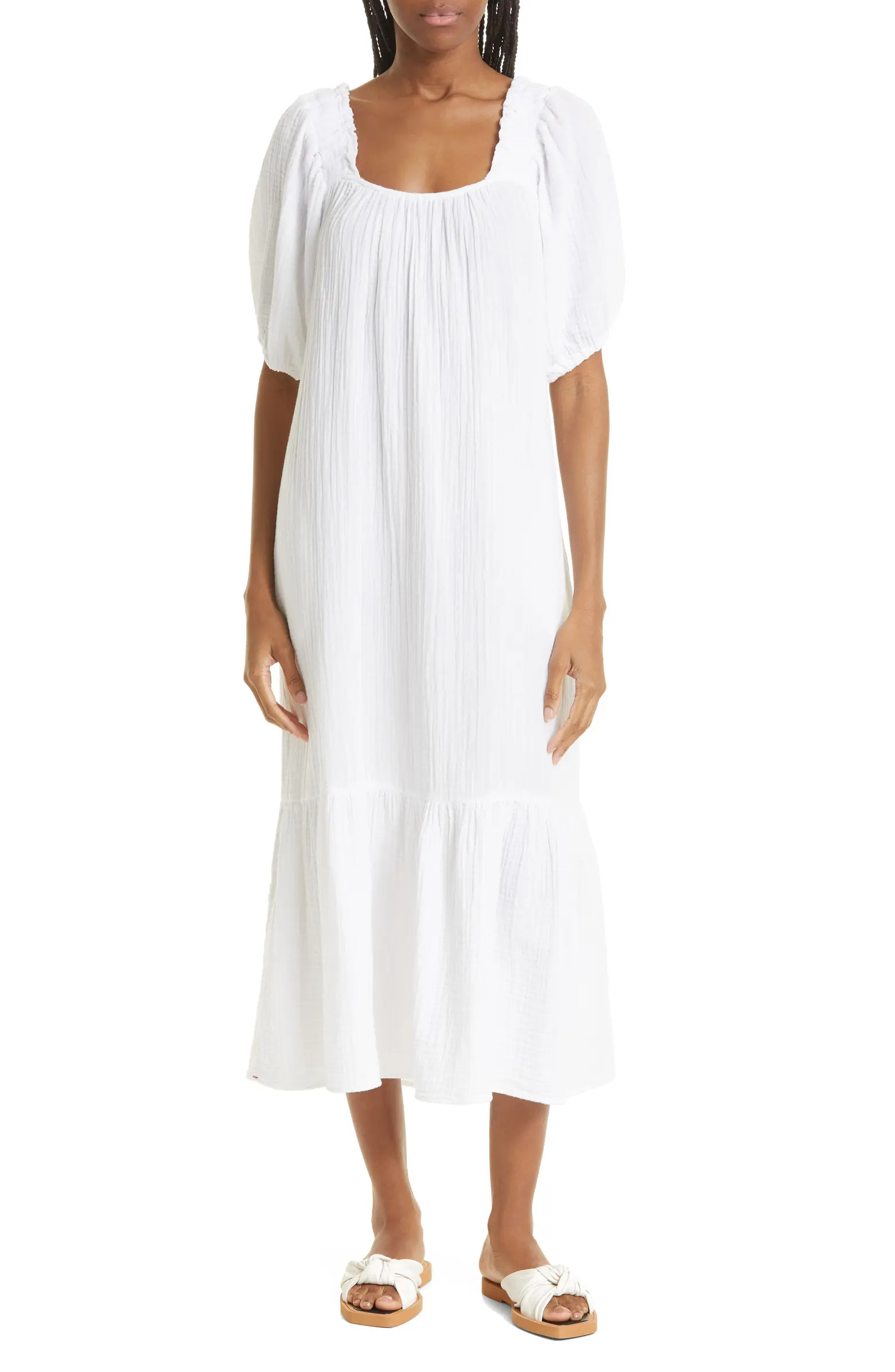 XÍRENA Sofia Cotton Gauze Midi Dress | Nordstrom | Nordstrom