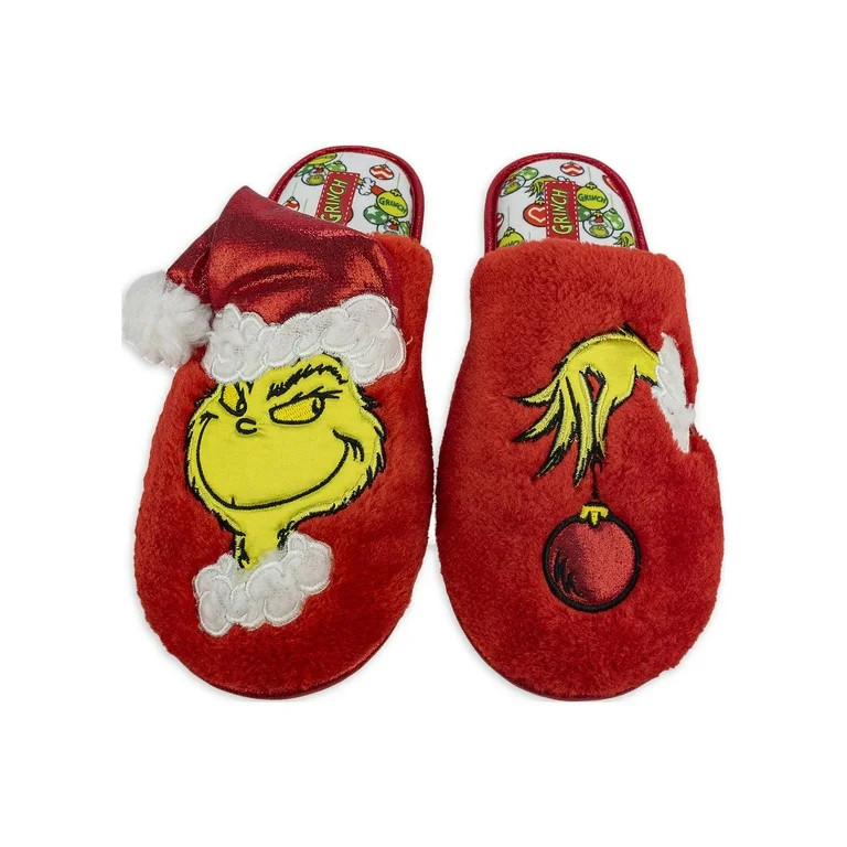 Dr. Seuss Family Women's Grinch Slippers | Walmart (US)