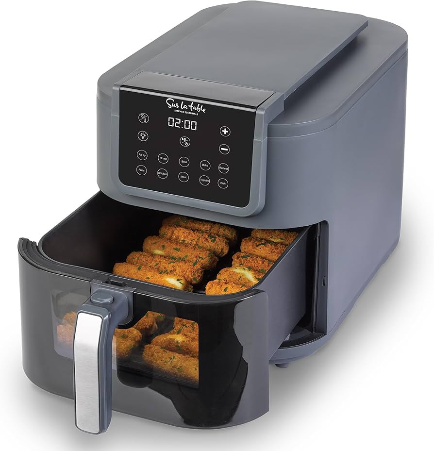 SUR LA TABLE KITCHEN ESSENTIALS 5-in-1 Compact 8-Quart Basket Air Fryer with Window for Easy View... | Amazon (US)