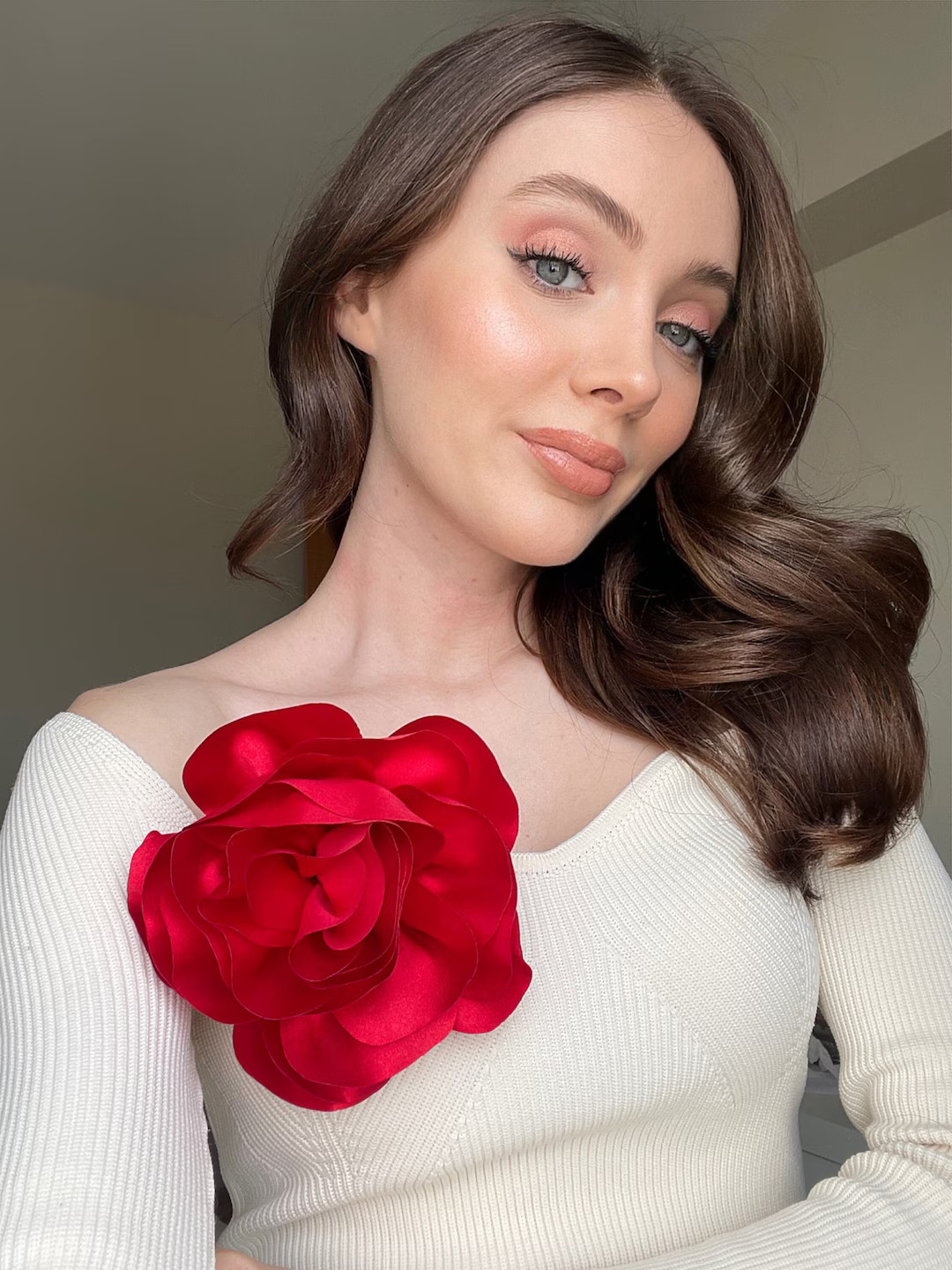 Large Flower Brooch, Silk Flower Brooches in Different Colors, Handmade Big Rose Shoulder Pin For... | Etsy (US)