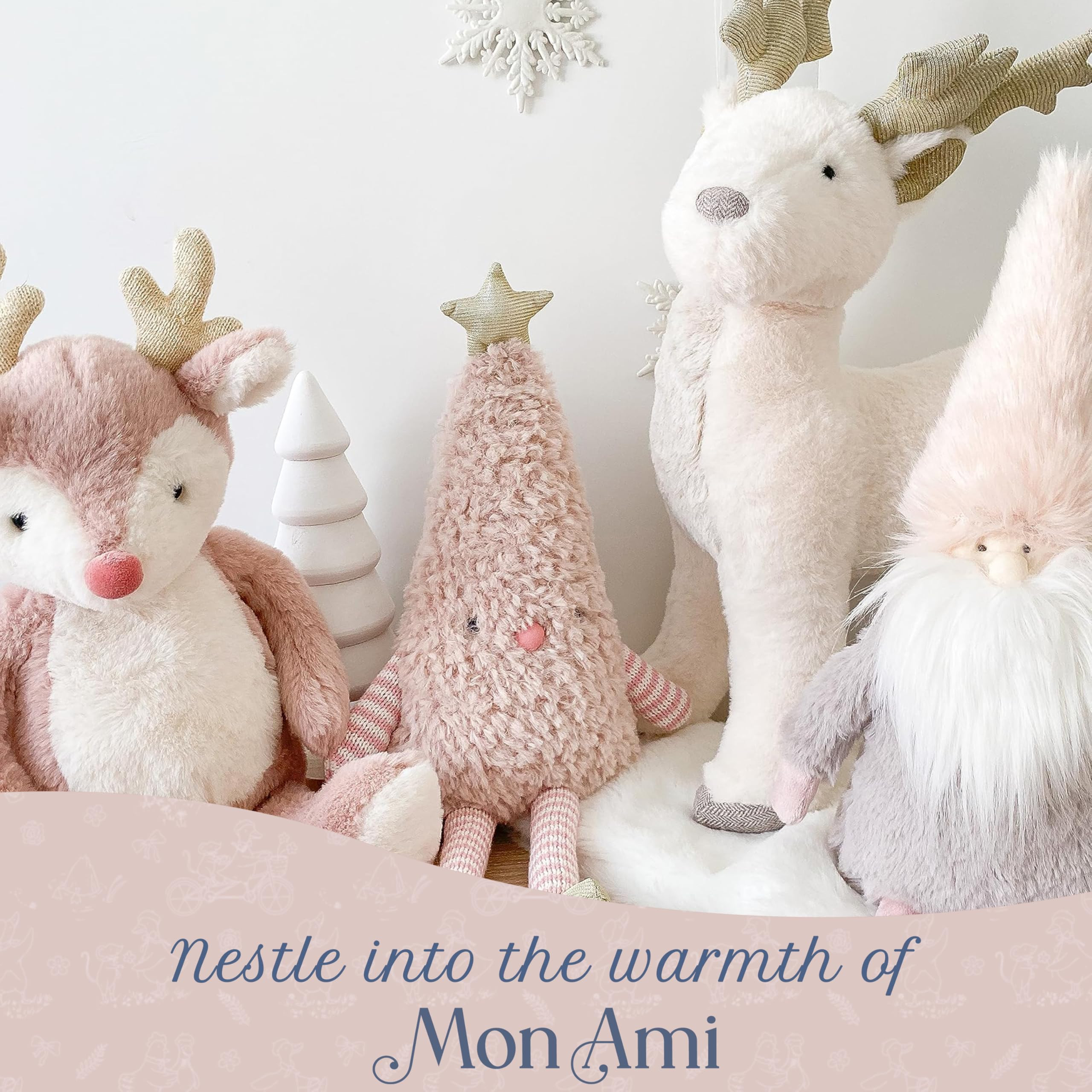 MON AMI Joyful Pink Christmas Tree Plush – 15 inches Soft Stuffed Tree Toy for All Ages | Cute ... | Amazon (US)