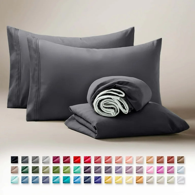 Clara Clark Queen Sheets Set, 1800 Series 4 Piece Deep Pocket Sheets, 100% Soft Microfiber Bed Sh... | Walmart (US)